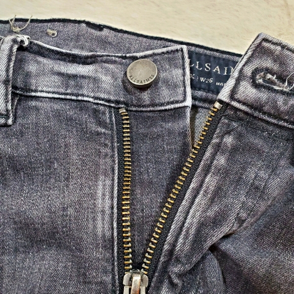 AllSaints Track Jeans Sz 26 - Picture 3 of 6